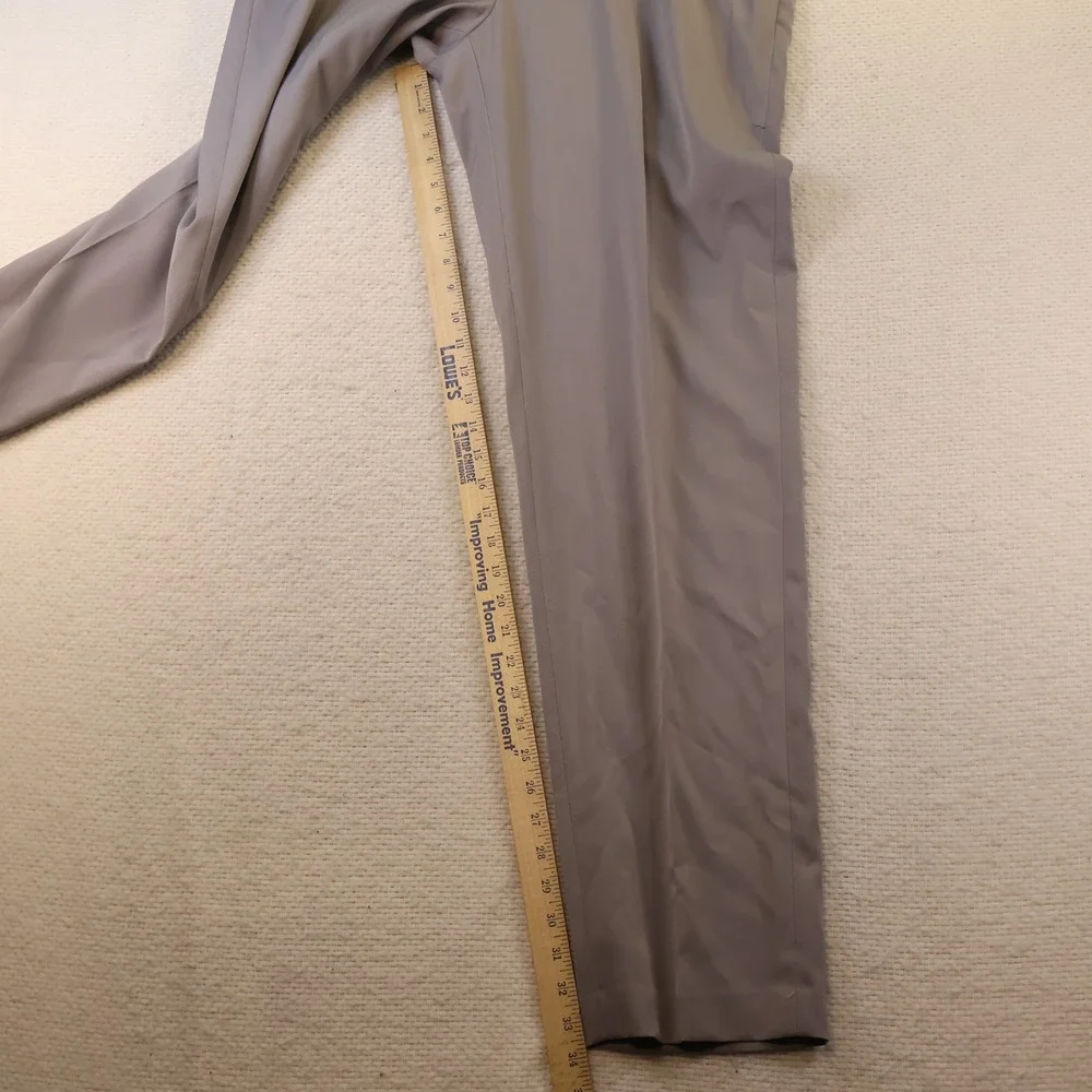 Saddlebred Mens 36x34 Straight Fit Dress Pants Gray Comfort Waist Stretch NWT